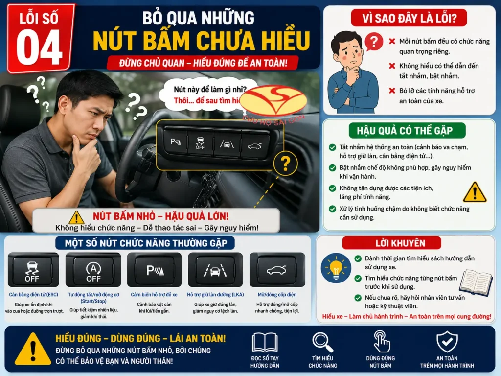 Bỏ qua những nút bấm chưa hiểu
